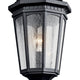 Kichler Courtyard Outdoor Post Lantern, Textured Black, 10.25