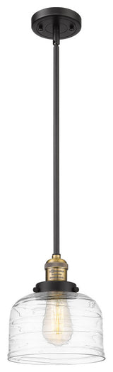 Innovations Bell LED Large Mini Pendant 201S-BAB-G713-LED, Black Antique Brass