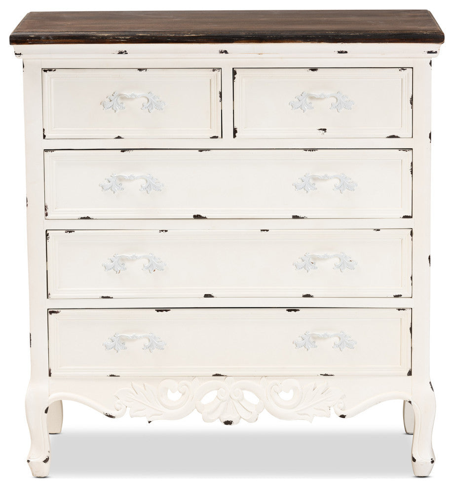 Talitha Traditional Storage Cabinet, Antique White