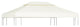 vidaXL Gazebo Cover Canopy Replacement 9.14 oz/yd? Cream White 10'x13'