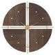 Uttermost - 06465 - Wall Clock - Walnut Elegance - Metallic Gold