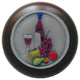Best Cellar Walnut Wood Knob, Hand-Tinted Pewter