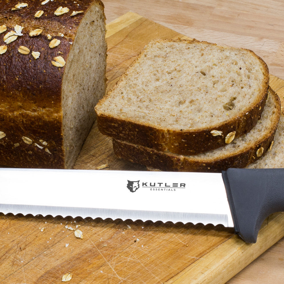 14" Stainless Steel Serrated Cake Slicing Bread Slicer Knife High Carbon Blade