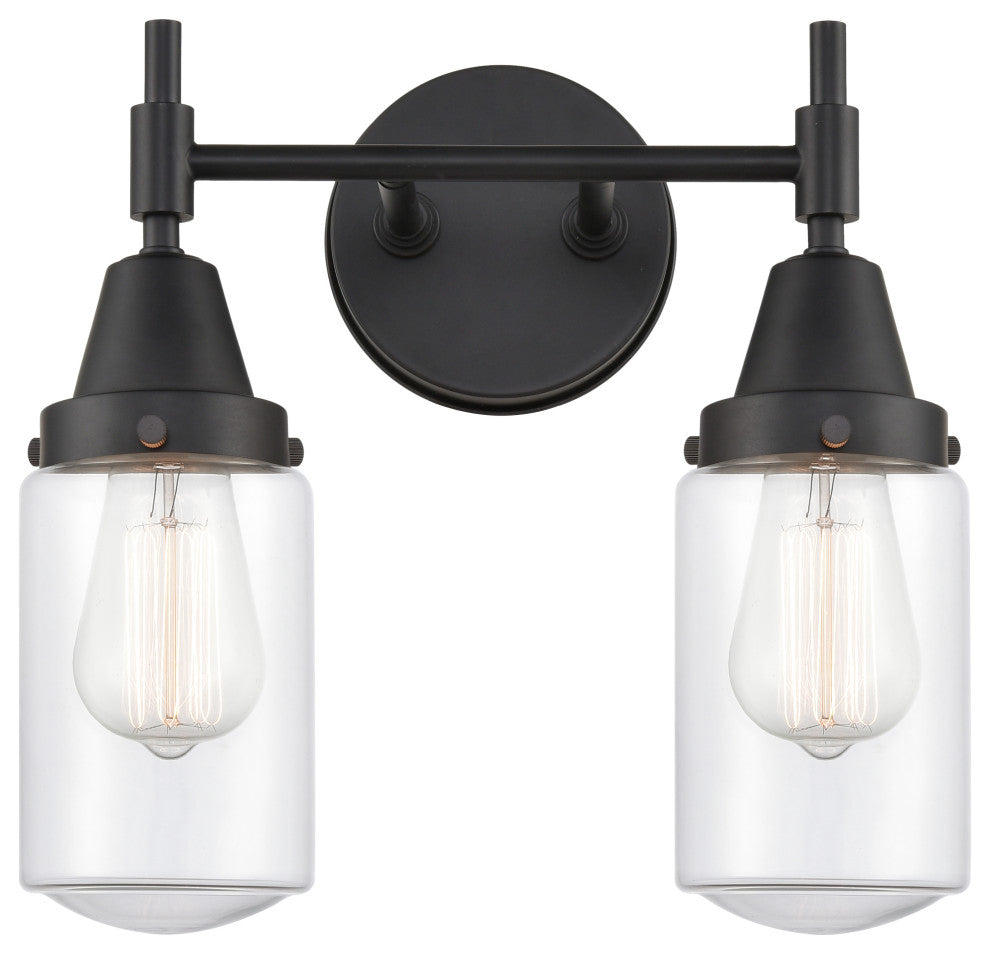 INNOVATIONS LIGHTING 447-2W-BK-G312-LED Caden 2 Light 17 inch Bath Vanity Light