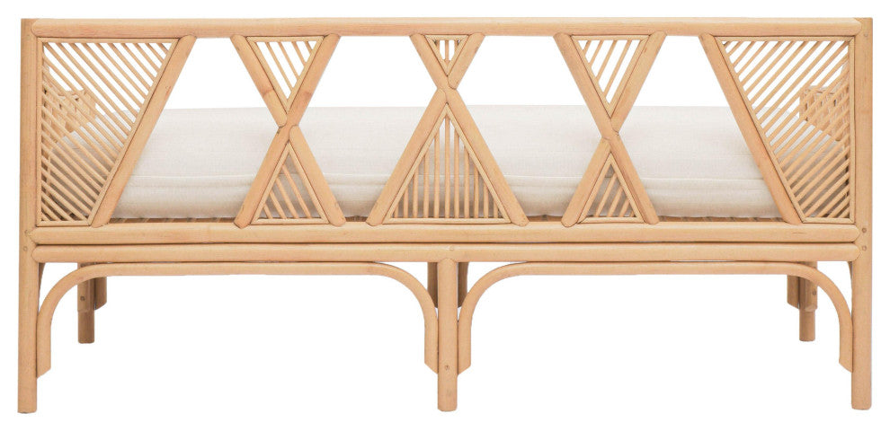 Jayla Natural Rattan Bench