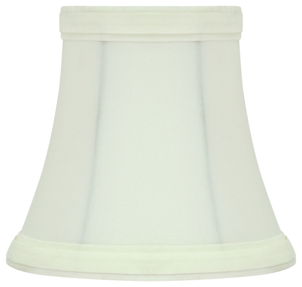 Small Bell Chandelier Clip On Lamp Shade Off White 3"x5"x4.5", Set of 9