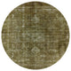 Ahgly Company Indoor Round Mid-Century Modern Area Rugs, 5' Round