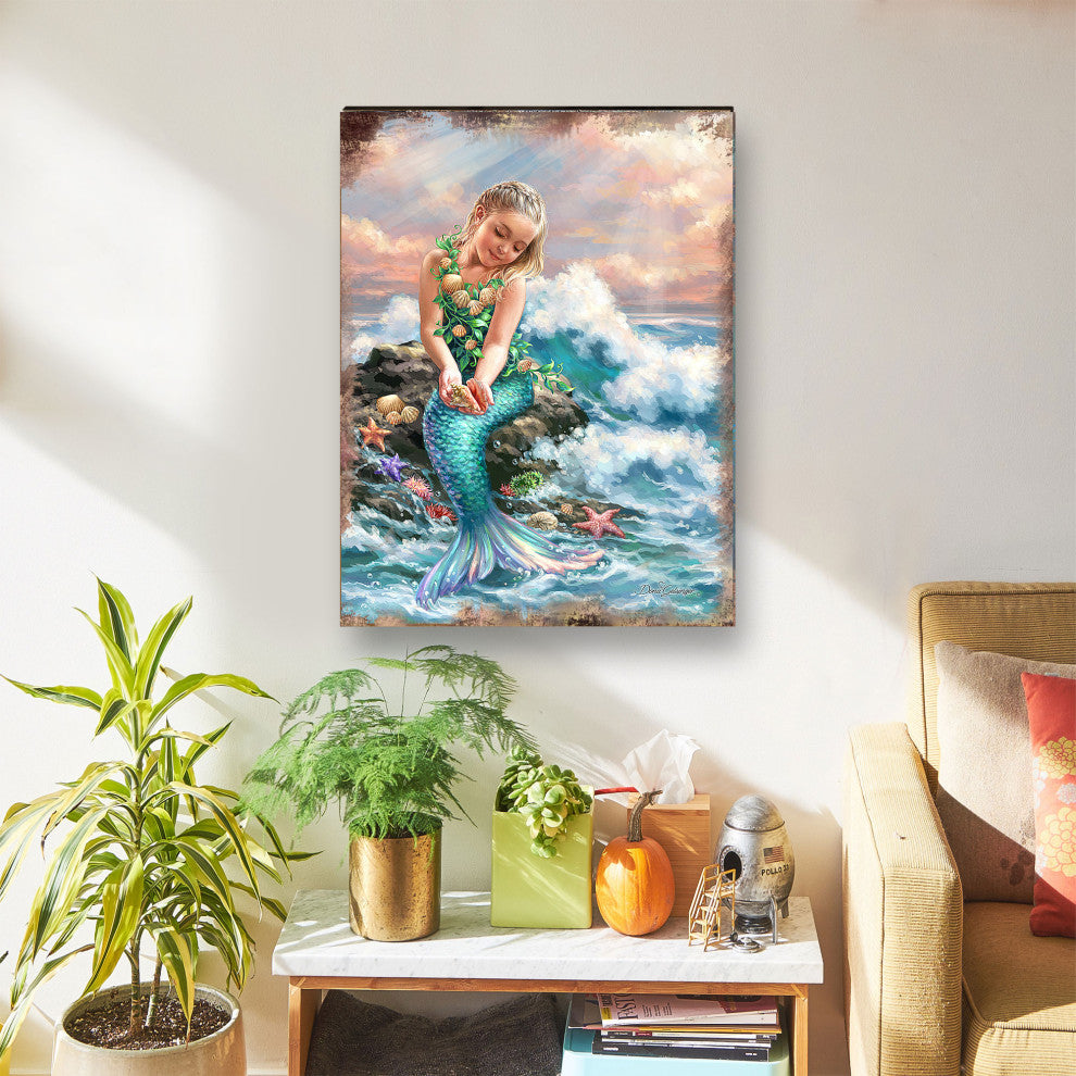 Princess of The Sea Wooden Block, 48 X 36