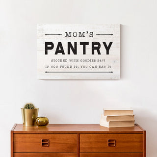 Mom's Pantry 12"x18" Canvas Wall Art