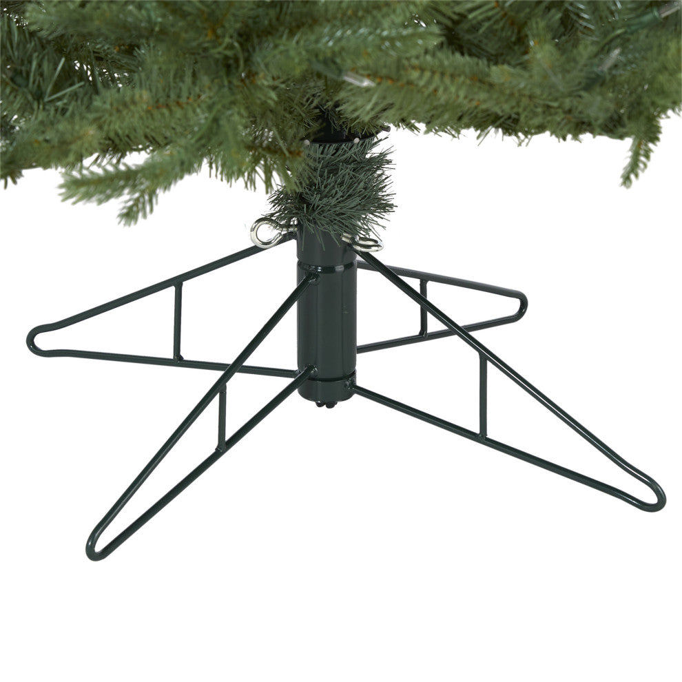 6.5' New Hampshire Spruce Faux Xmas Tree W/500 White Lights & Bendable Branches