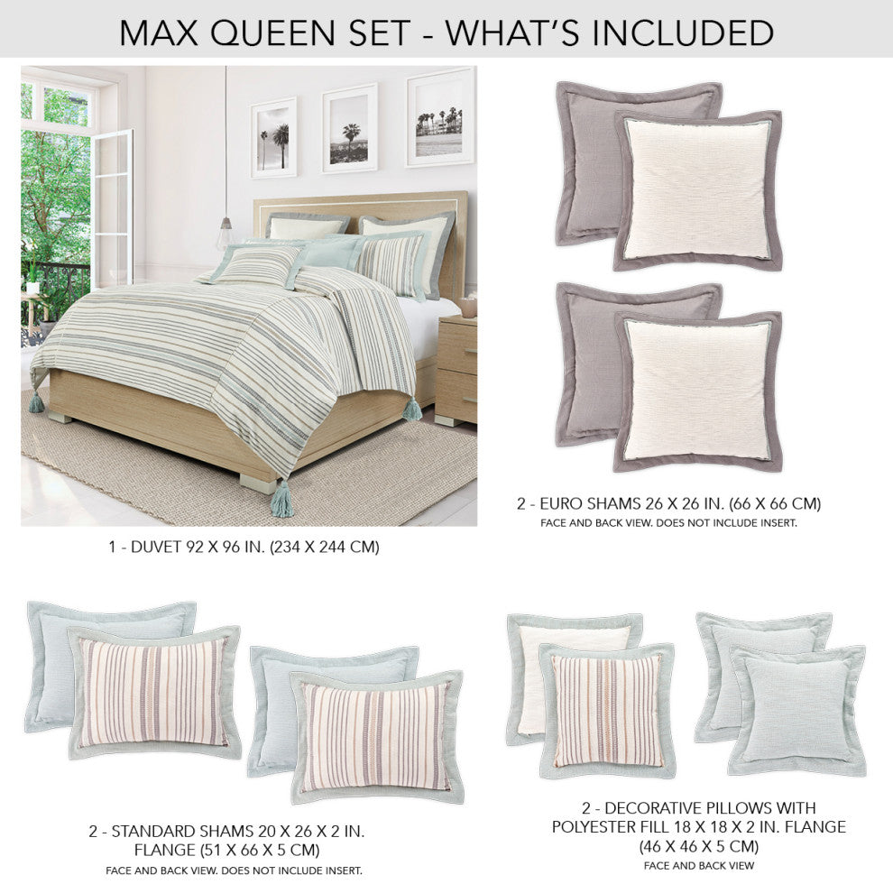 Max Duvet Set Natural, Queen