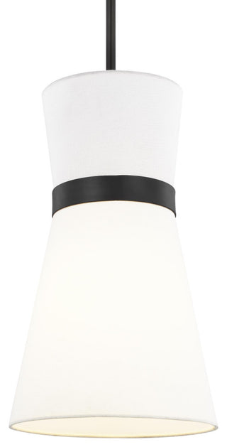 Clark One Light Pendant, Midnight Black