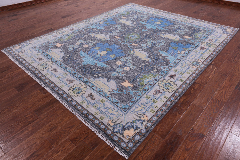 Hand Knotted Turkish Oushak Wool Rug 8' 3" X 10' 2" - Q15955