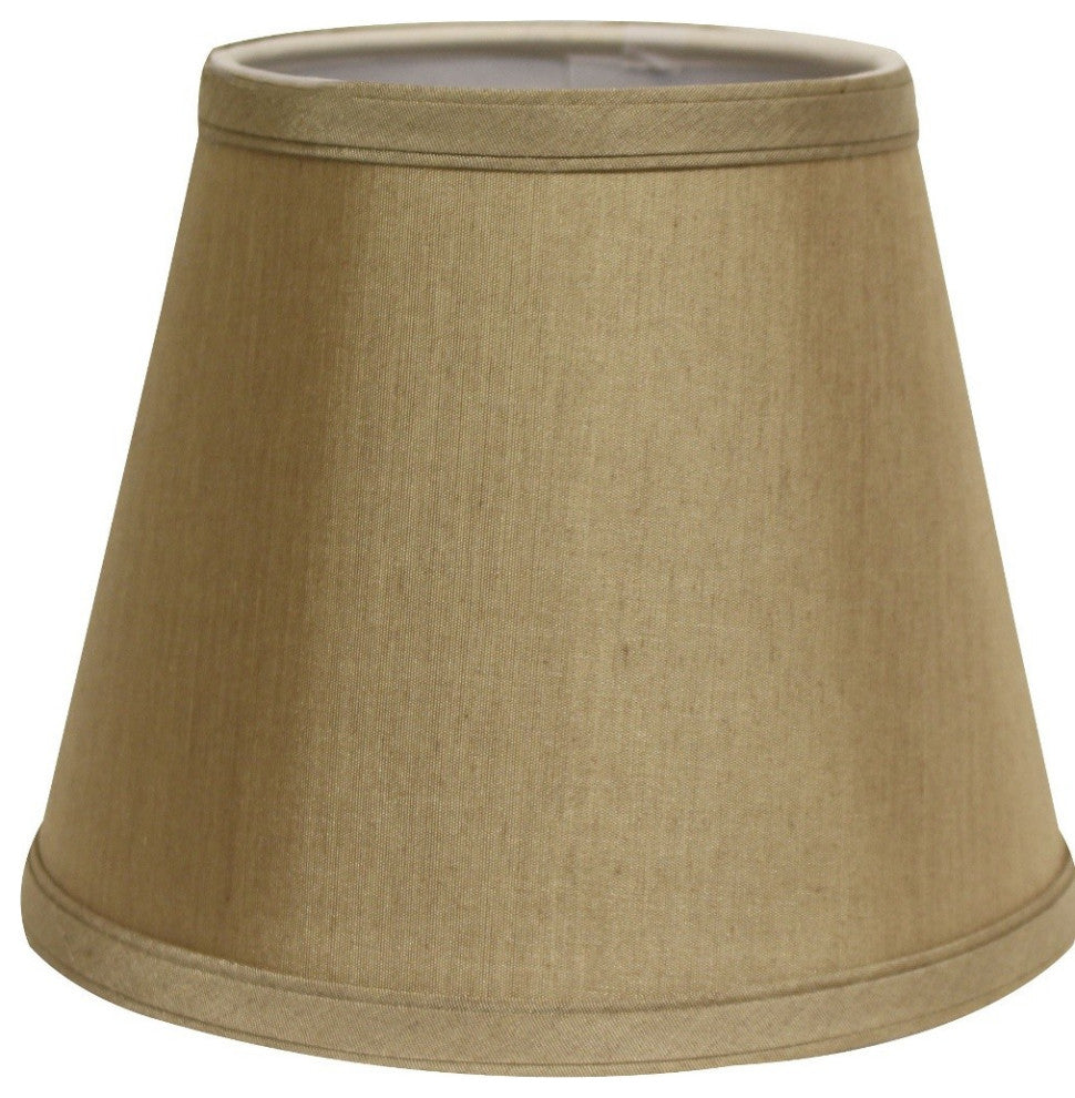12" Pale Brown Hardback Empire Slanted Slanted No Slub Lampshade