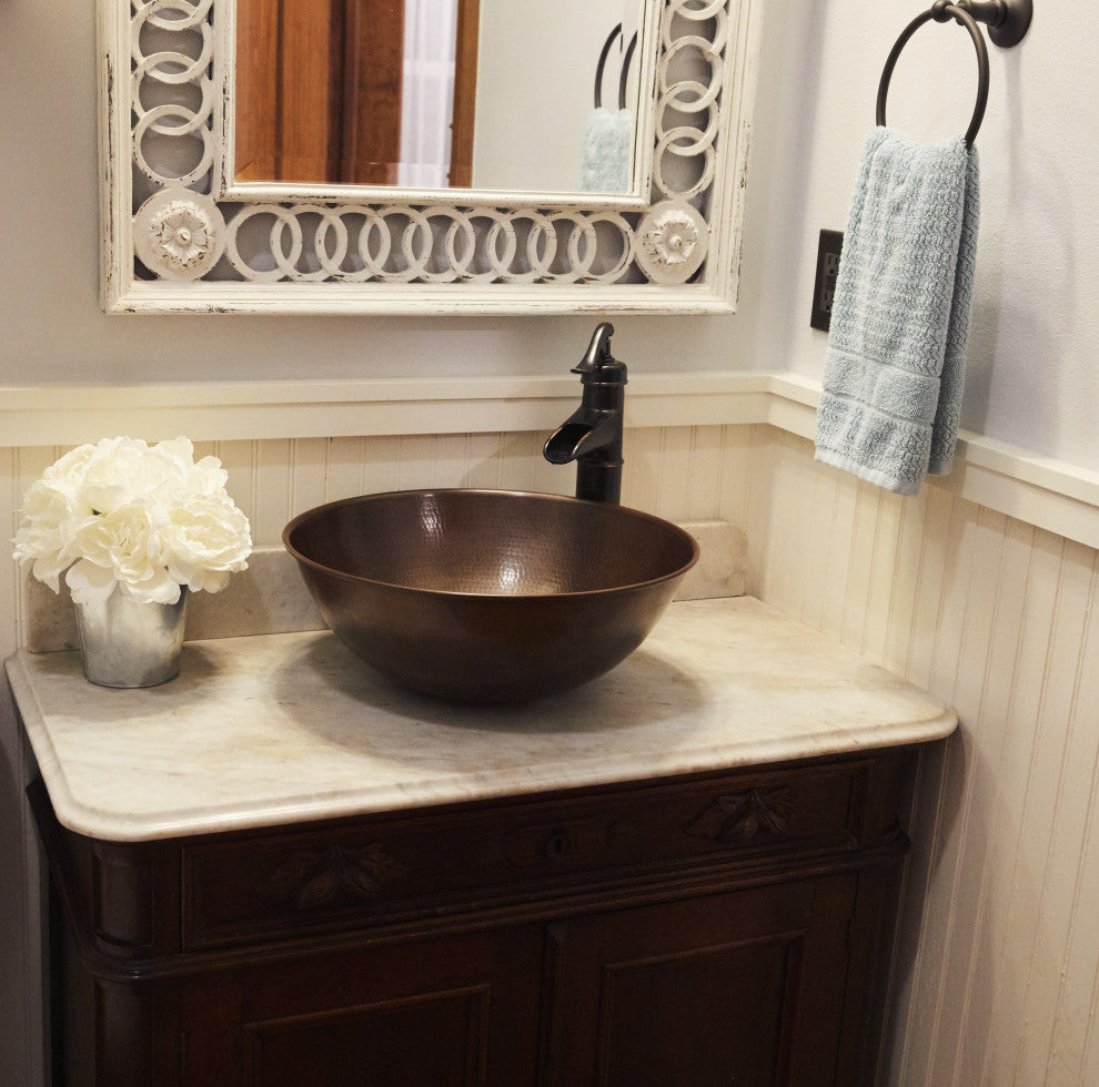 Hubble 14" Vessel Bathroom Sink in Copper