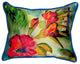 Betsy Drake Lighthouse and Florals Extra Large 20 X 24 Indoor / Outdoor Pillow