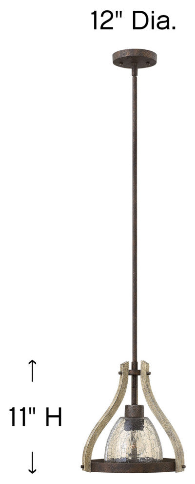 Fredrick Ramond Middlefield Medium Pendant, Iron Rust*