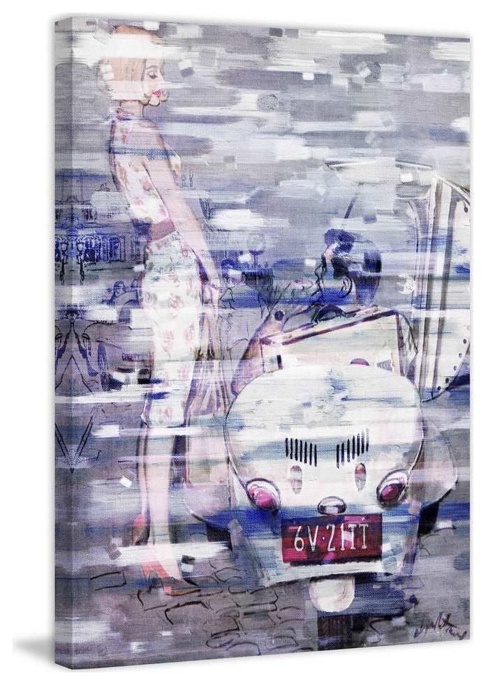 "Wanna Ride" Print on Canvas, 24"x36"