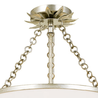 Crystorama Lighting Group 513_CEILING Broche 3 Light 14"W - Antique Gold