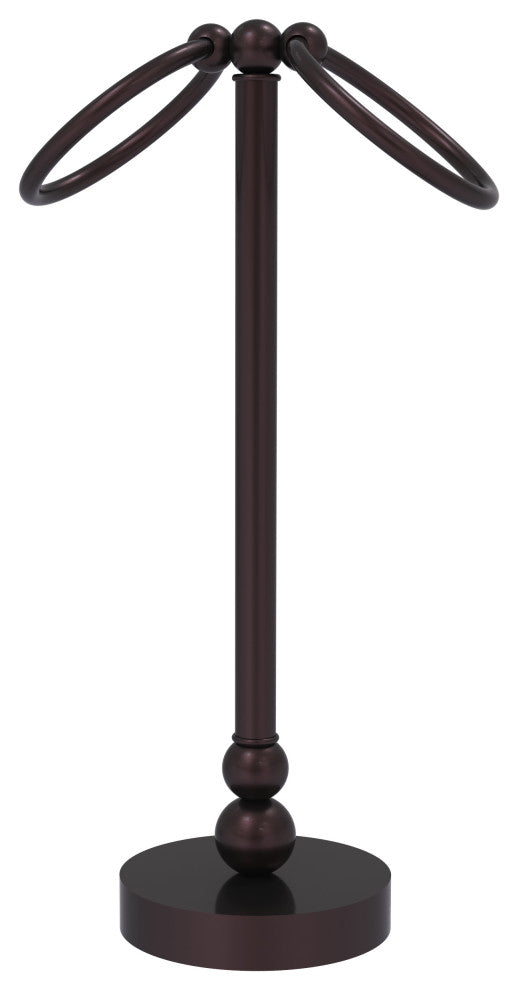 Vanity Top 2 Towel Ring, Antique Bronze