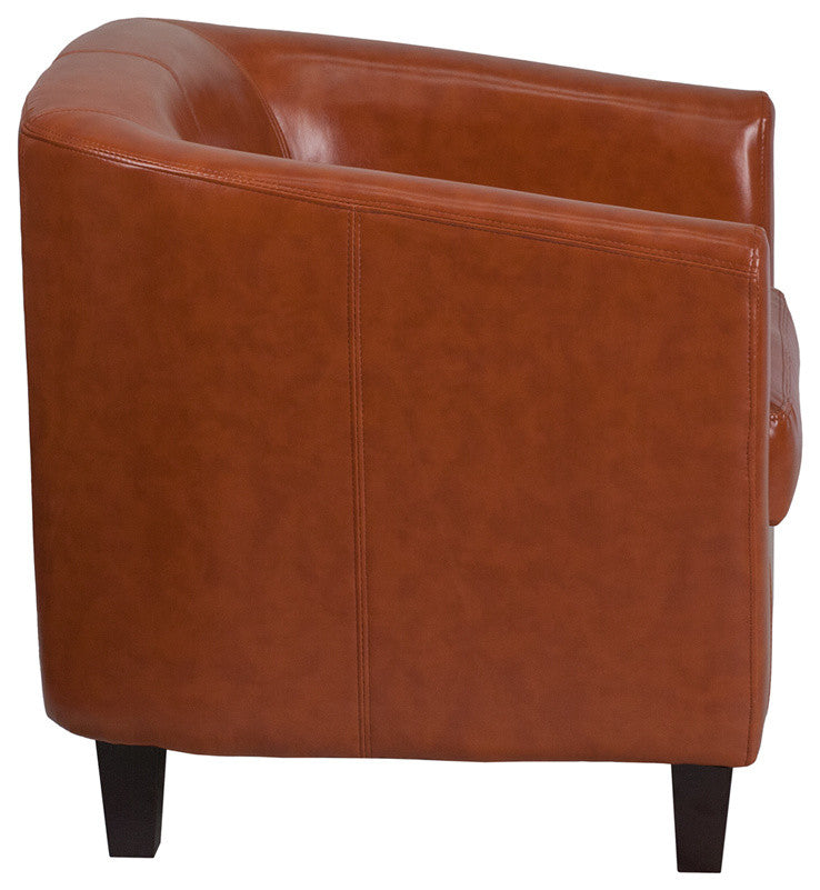 Cognac Leather Lounge Chair