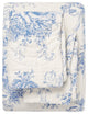 Toile Cotton Reversible Bamboo Stripe Quilt Set, Navy, King