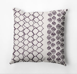 Honeycomb Split Rug Outdoor Pillow, 18"x18"