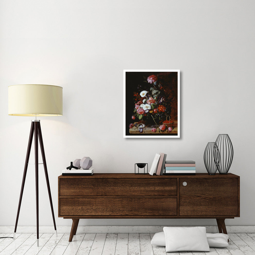 "Floral Still Life" Digital Paper Print by Severin Roesen, 27"x32"