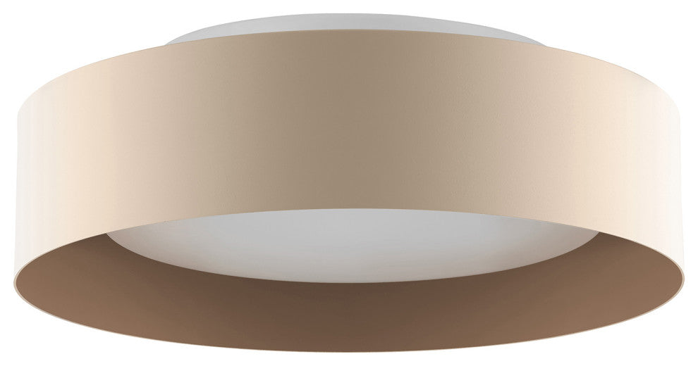 Lynch 15.75" 3-Light Sand/Tan Flushmount Ceiling Light