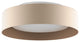 Lynch 15.75" 3-Light Sand/Tan Flushmount Ceiling Light