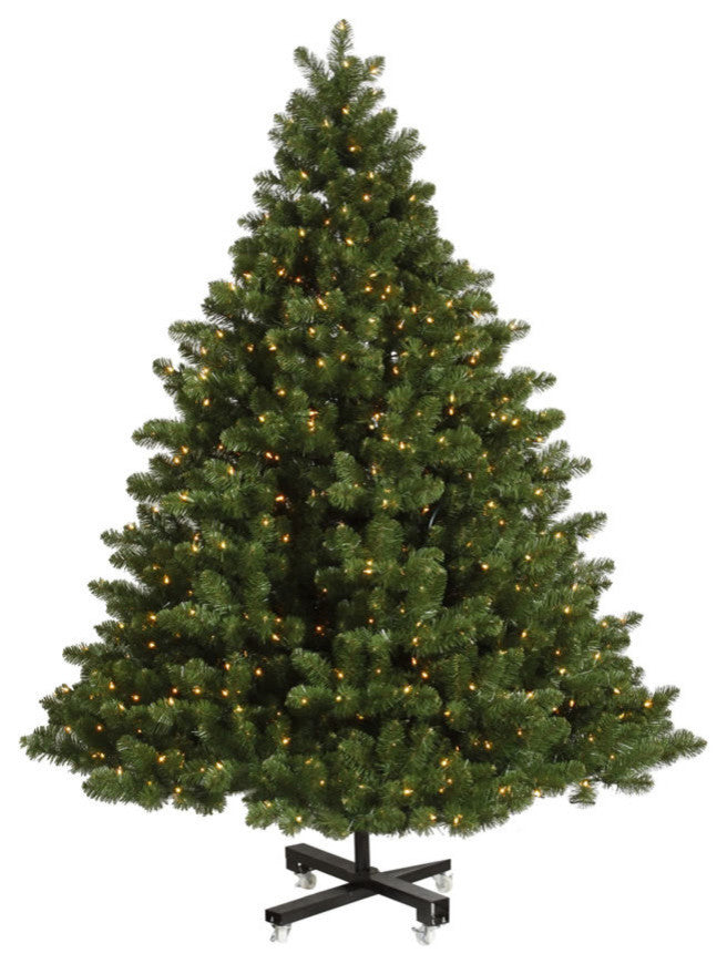 Pre-Lit Grand Teton Artificial Christmas Tree, Warm Clear LED Lights, 15'