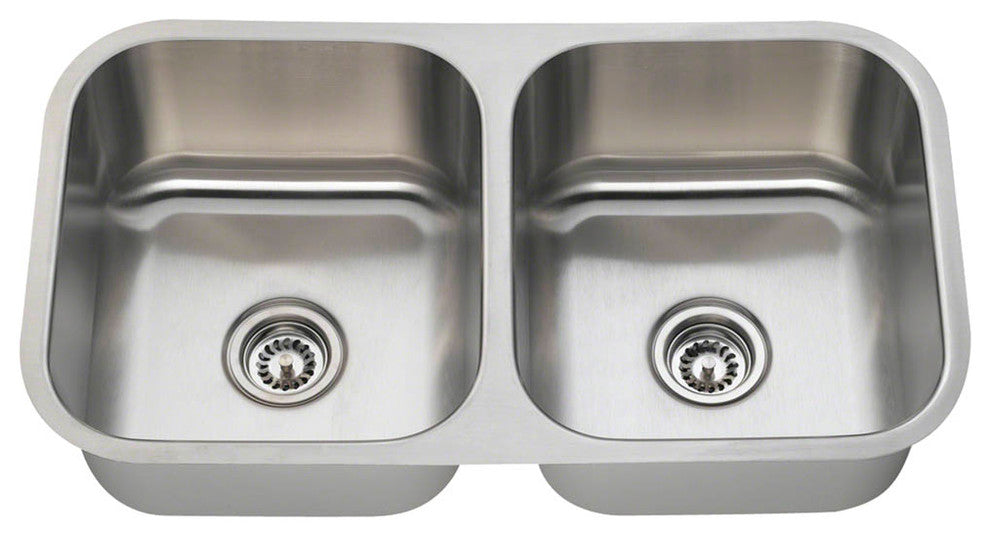 PA205-16 Double Bowl Stainless Steel Kitchen Sink