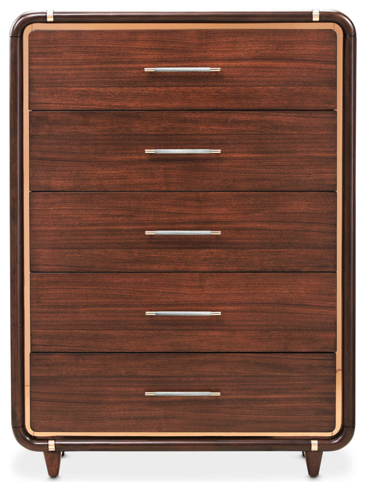 Mason Park 5-Drawer Gentlemen's Chest, Umber Brown