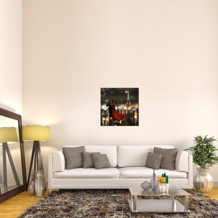 "Midnight in Paris" Stretched Canvas Giclee by Dianne Loumer, 30x30"