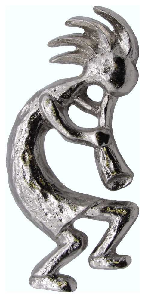 Kokopelli Right Facing Cabinet Pull, Nickel