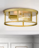 12 inch light Flush Mount Light antique round ceiling lamp with gold finish
