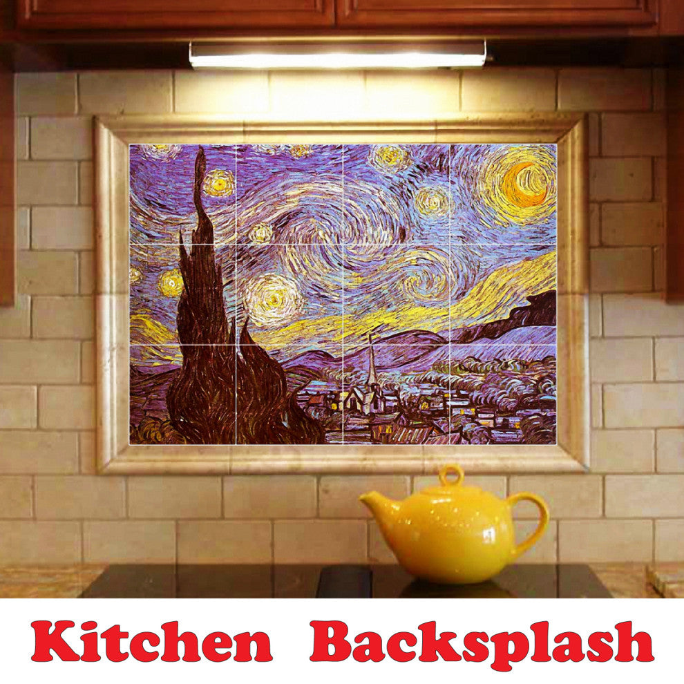 Sunset Ceramic Tile Wall Mural HZ500967-34XL. 36" x 48"