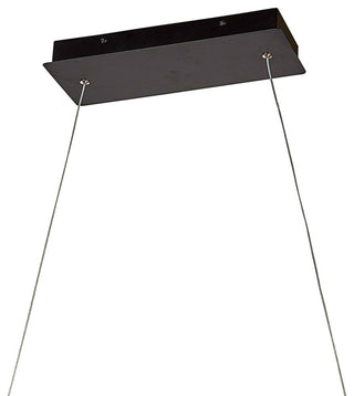 NBND1010LED 3 Light LED Array  Wave Pendant Light in Black Finish