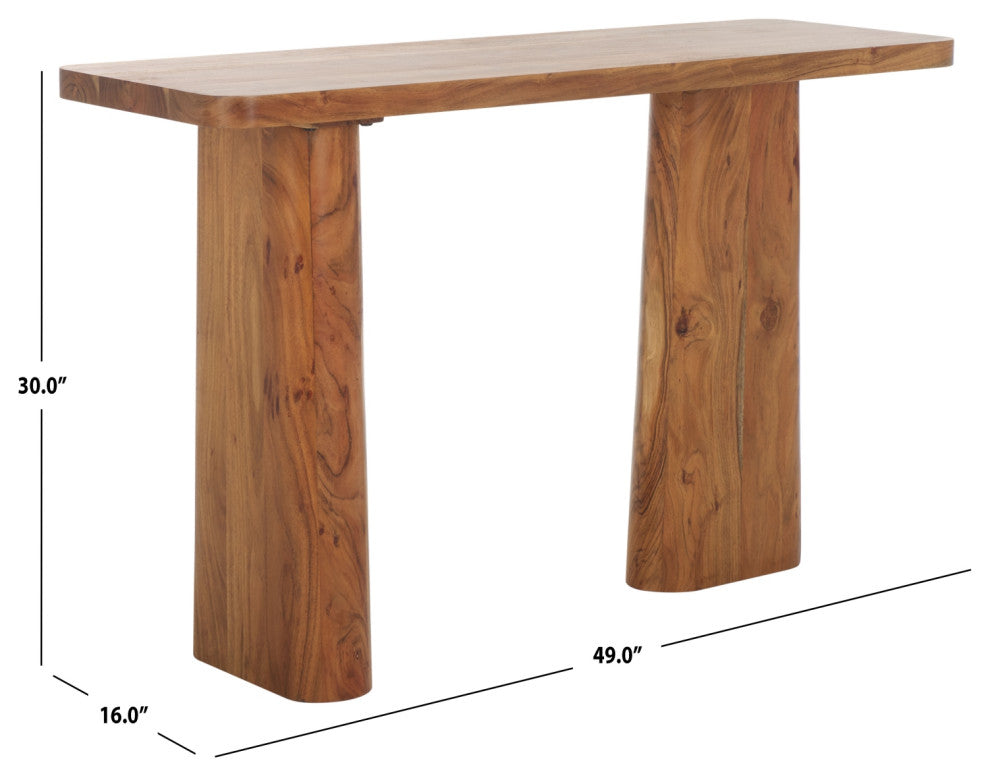 Safavieh Couture Martinelli Wood Console Table, Natural