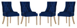 Pose Dining Chair Velvet Set of 4