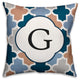G Quatrefoil Monogram Spun Poly Pillow, 18x18