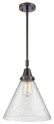 Innovations Lighting 447-1S-BK-G44-L Cone 1 Light 12" Mini Pendant