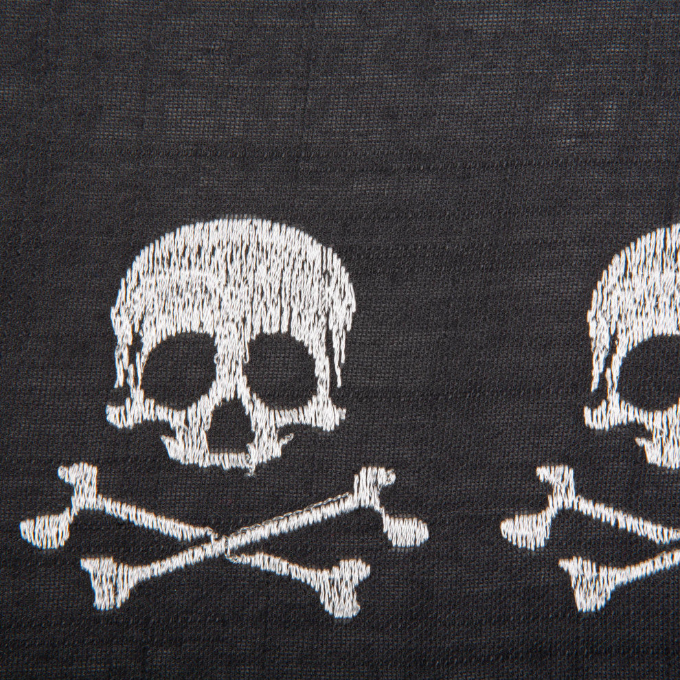 Skulls Embroidered Placemat, Set Of 4