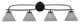 Cavella 4 Light Bath Bar, Matte Black Finish, 7" Gray Matrix Glass