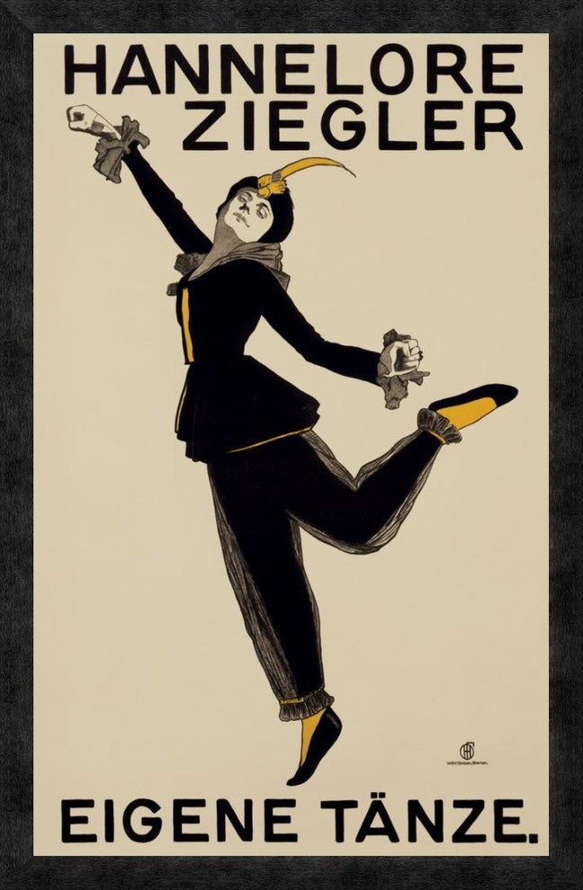 "Hannelore Ziegler" Framed Canvas Giclee by Unknown, 21x32"
