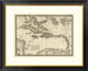 "Iles Antilles ou des Indes Occidentales, 1828"  by Adrien Hubert Brue, 32x26"