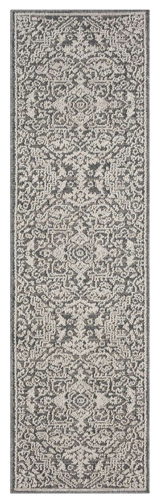 Resort Heriz Area Rug, Gray, 2'2"x7'6"