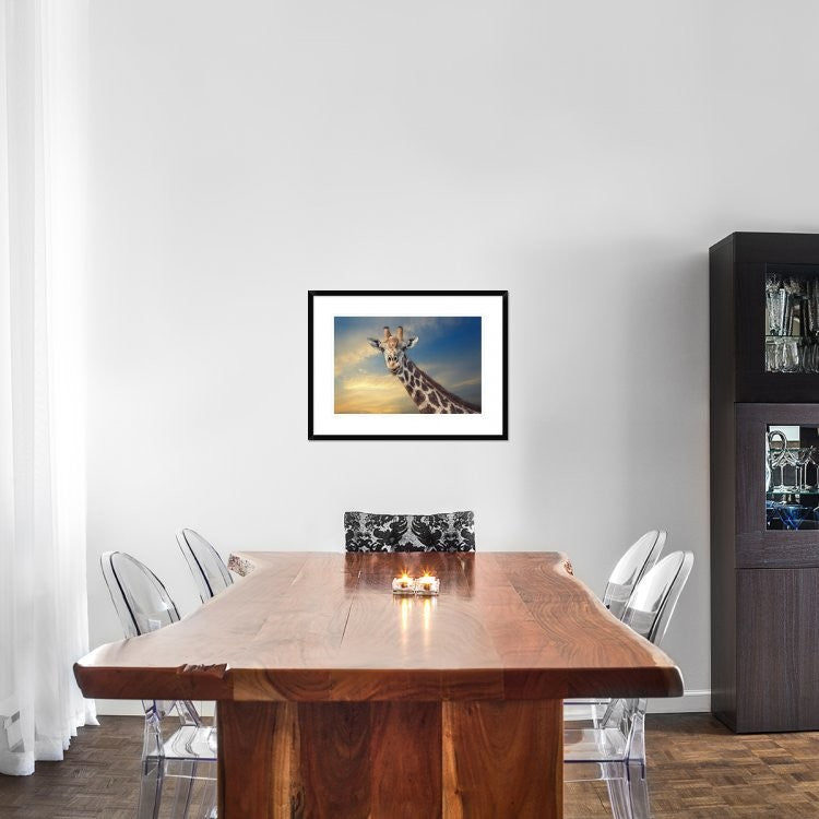 "The Friendly Giant" Framed Digital Print by Piet Flour, 30x22"