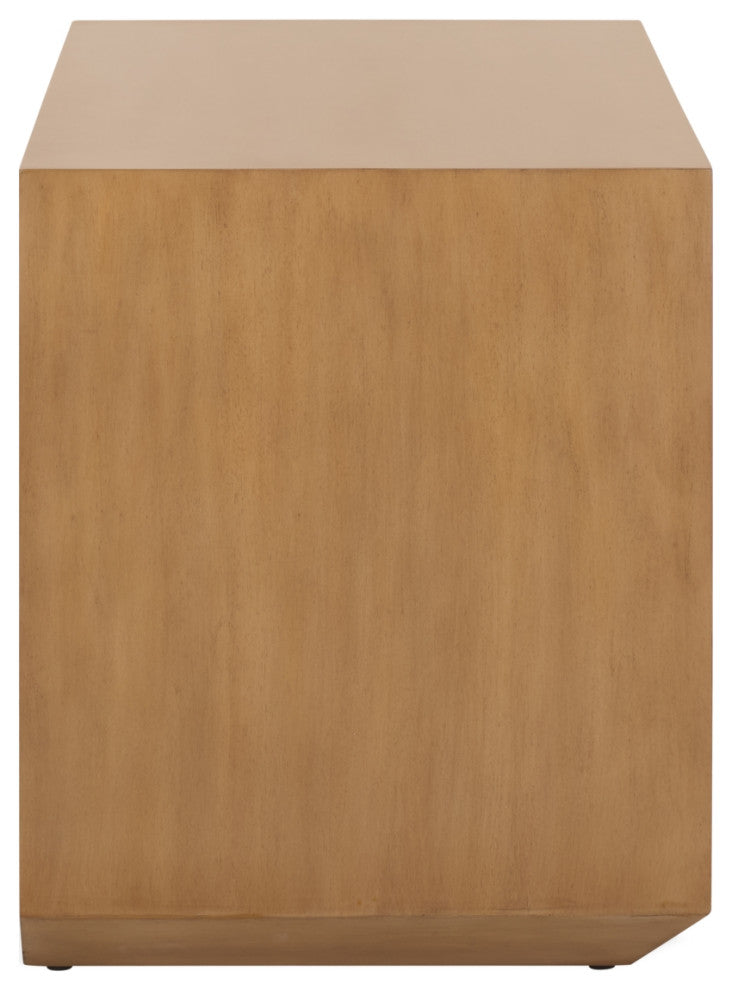 Safavieh Couture Edalina 2 Drawer Nightstand, Natural/White