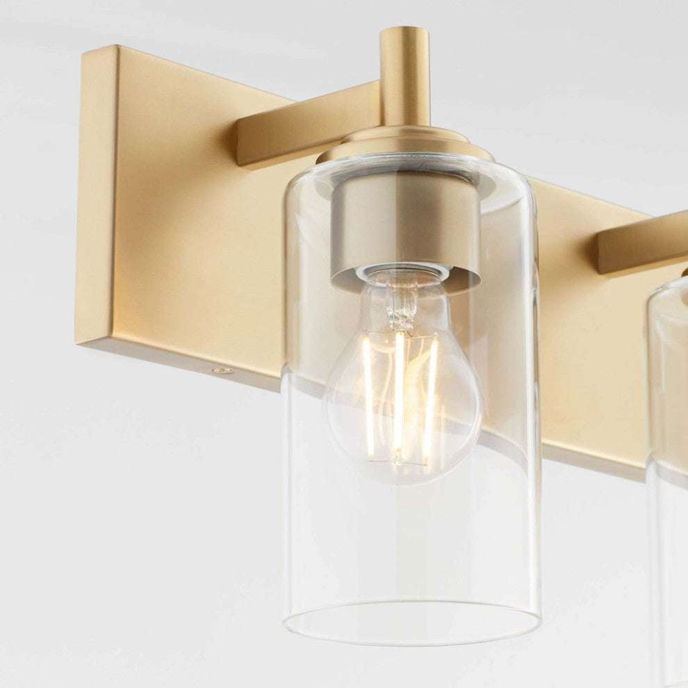 Quorum International 5200-4 Fallstaff 4 Light 32"W Vanity Light - Aged Brass